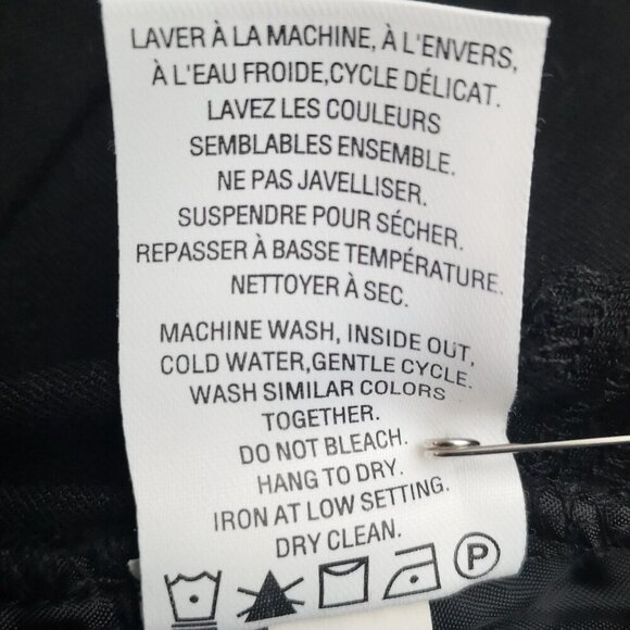 Reitmans Ladies Size 4 Petite Black Pull On Style Straight Fit Pant - Picture 6 of 13